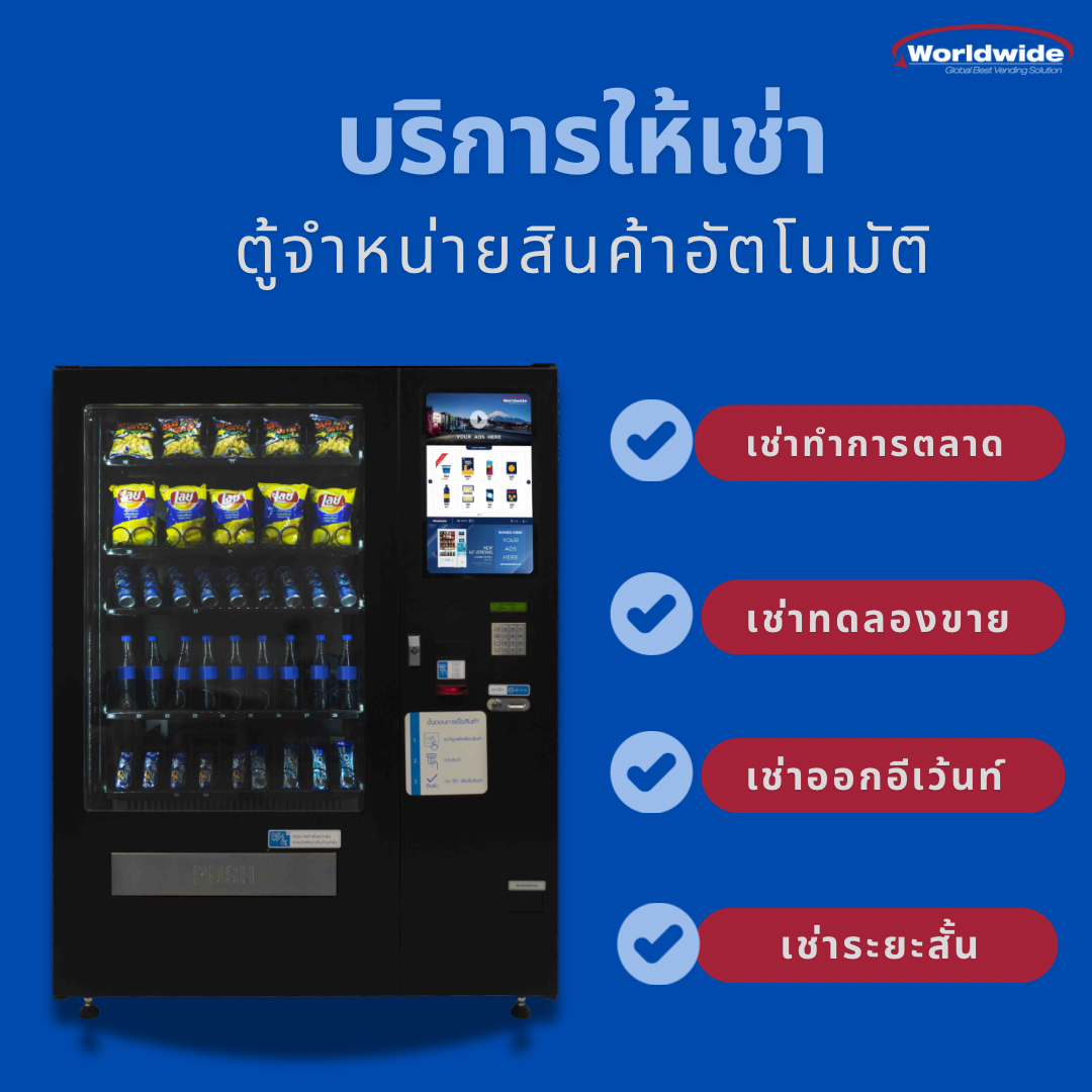 Offering vending machines for rent